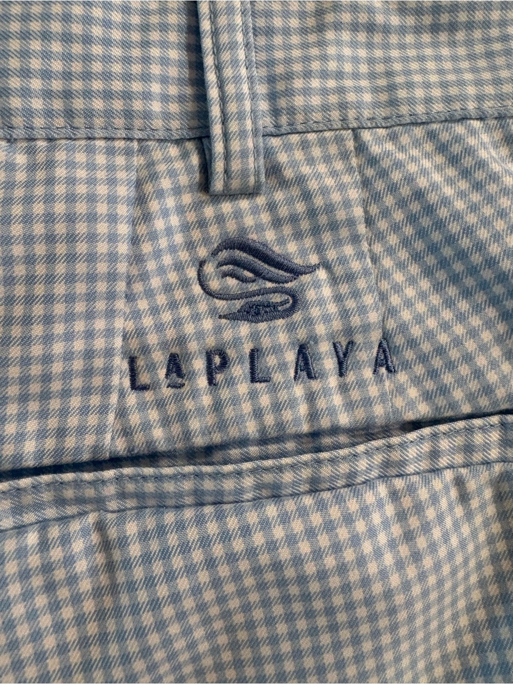 Donald Ross La Playa Naples FL Blue Gingham Golf Shorts Mens 36